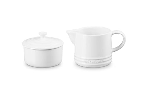 Le Creuset sugar bowl with lid keeps sweeteners handy for coffee
