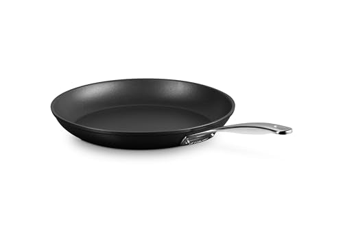 Le Creuset Toughened Nonstick PRO 12-inch pan, browning interior, helps sear ingredients for rich flavors