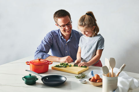 Le Creuset Toughened Nonstick PRO Fry Pan 8-in dishwasher-safe for easy cleanup.