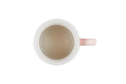 Le Creuset Vancouver Mug Peche 14oz coffee steam captures warm beverage moment.