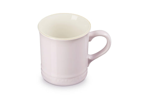 Le Creuset Vancouver Mug Shallot, front view, ideal for coffee or tea at home.