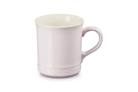 Le Creuset Vancouver Mug Shallot, side view, vibrant glaze resists stains and flavor transfer.