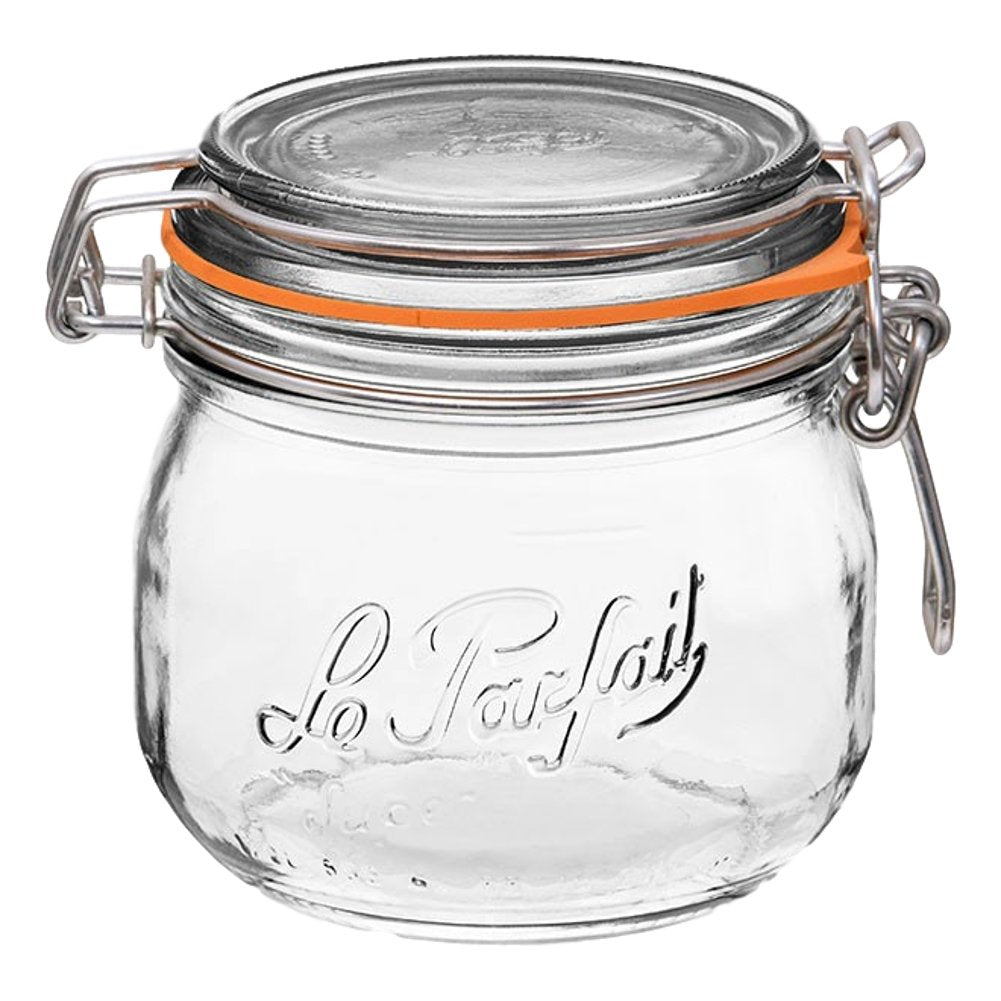 Le Parfait Super Jar pantry-storage 500ml ideal for herbs and spices.