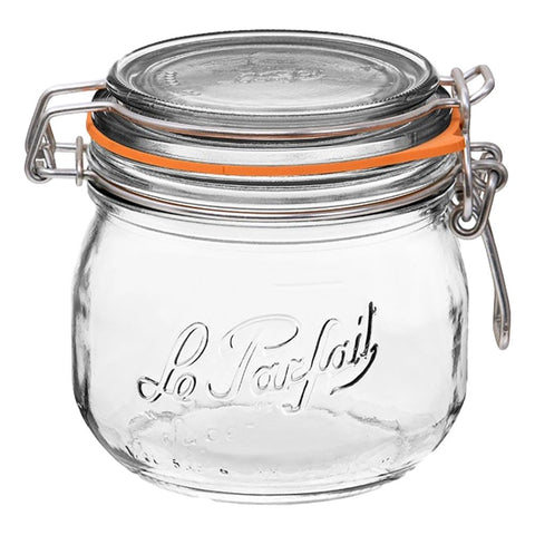 Le Parfait Super Jar pantry-storage 500ml ideal for herbs and spices.