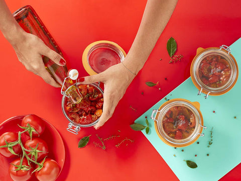 Le Parfait airtight seal on a 500ml jar preserves freshness and flavor