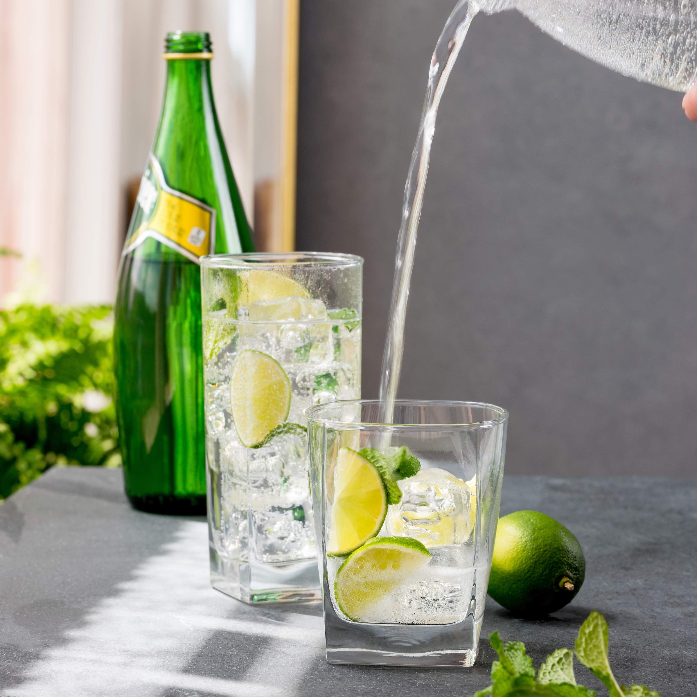Le'raze Collins old fashioned glasses with a sturdy, compact feel