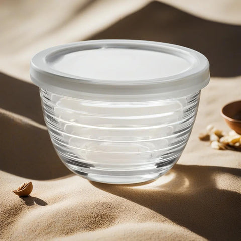 Le'raze dishwasher-safe glass bowls ready for quick cleanup after meals.