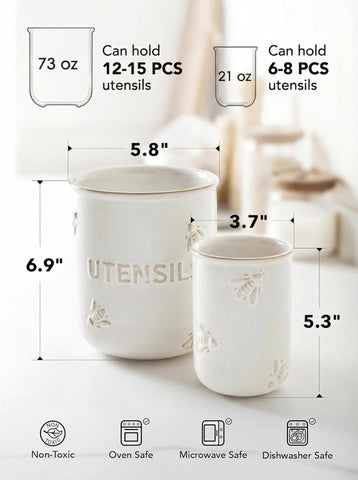 LE TAUCI Arctic White ceramic glaze is easy to clean.