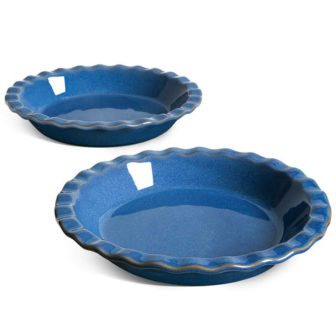 LE TAUCI ceramic pie dish 9-inch highlights even baking for perfect crust.