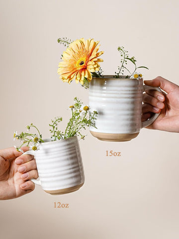 LE TAUCI set of 4 Arctic White mugs for sharing and gifting
