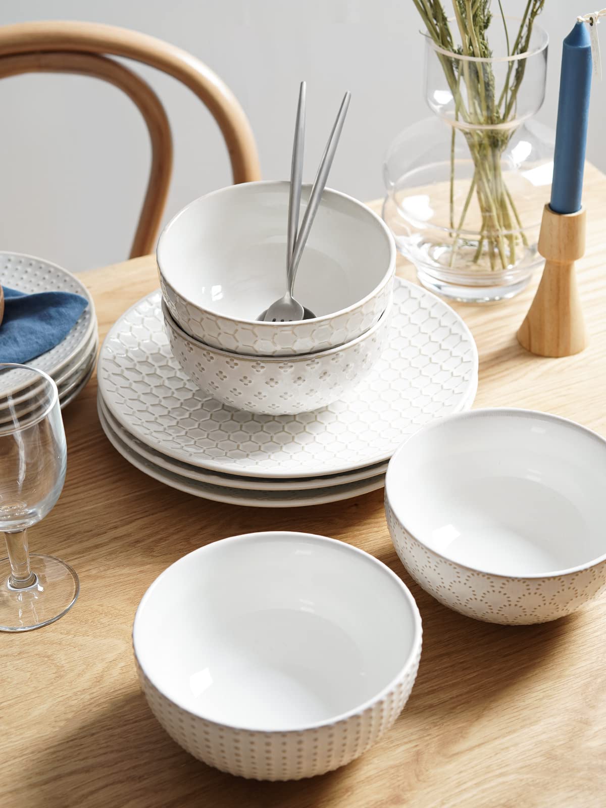 LE TAUCI housewarming gift-ready dinnerware set for new homes