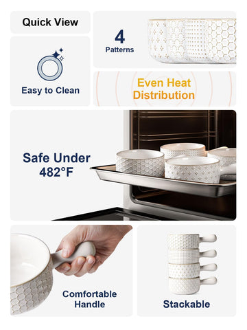 LE TAUCI dishwasher-safe bowls for easy cleanup