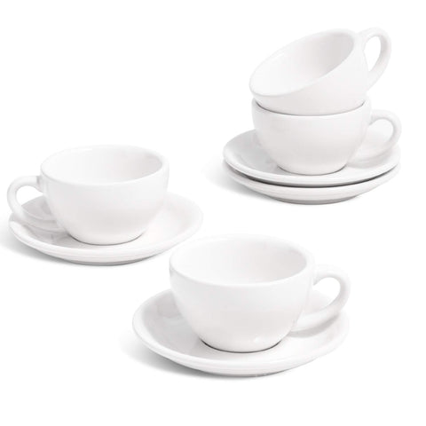 LE TAUCI espresso cups with saucers set for home café enjoyment