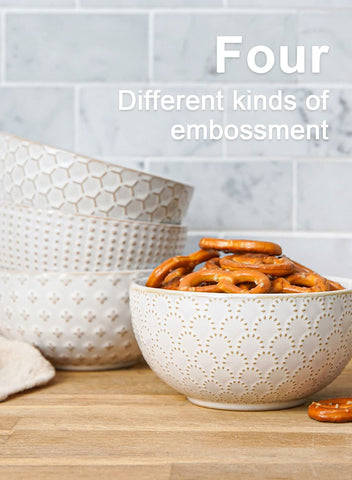 LE TAUCI Arctic white farmhouse bowls add timeless charm
