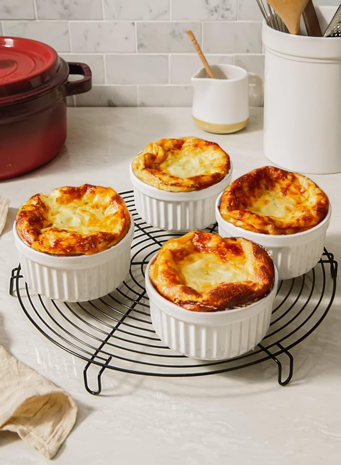 LE TAUCI ramekins safe for fridge and microwave.