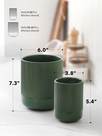 LE TAUCI gift-worthy utensil holder set for cooks and homemakers to elevate tidiness