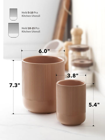 LE TAUCI heavy-weight ceramic design stays securely upright during use