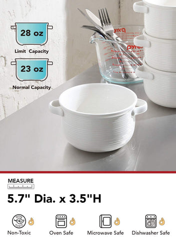 LE TAUCI high-fired ceramic bowls withstand heat for versatile dining.
