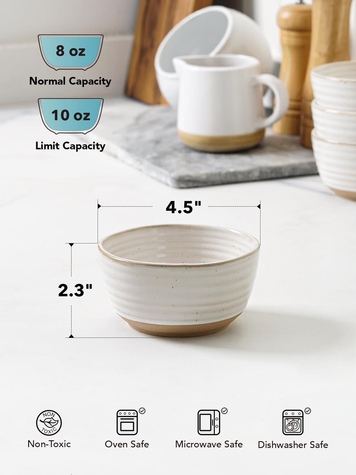 LE TAUCI irregular-edge bowls add rustic charm