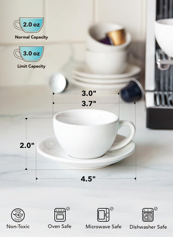 LE TAUCI latte-art-friendly cup supports smooth crema and designs