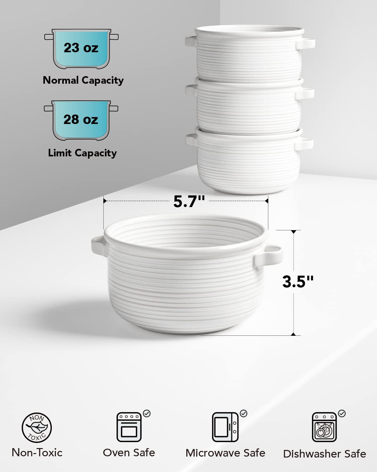 LE TAUCI lead-free glaze offers a safe, non-porous surface for acidic recipes.