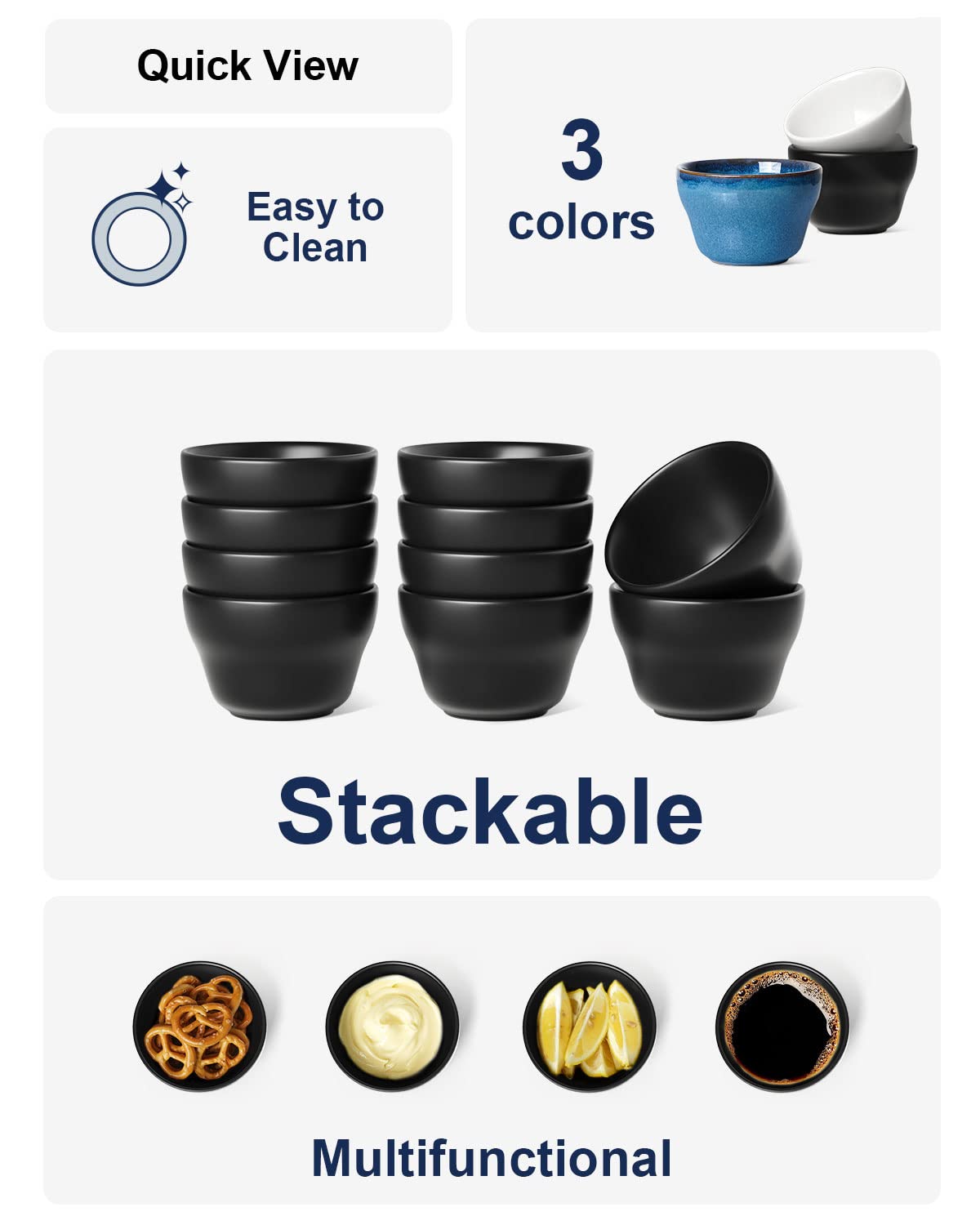 LE TAUCI Maze Black bouillon cups for coffee cupping sessions.