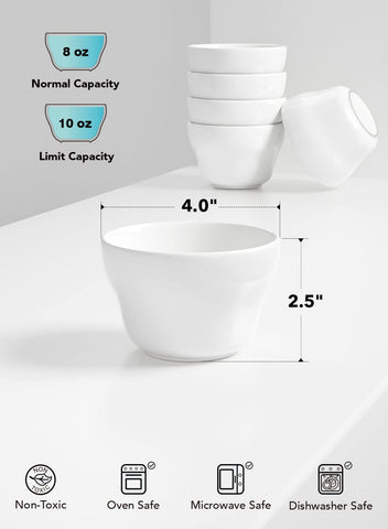 LE TAUCI microwave-safe and oven-safe bowls, easy to heat and serve.