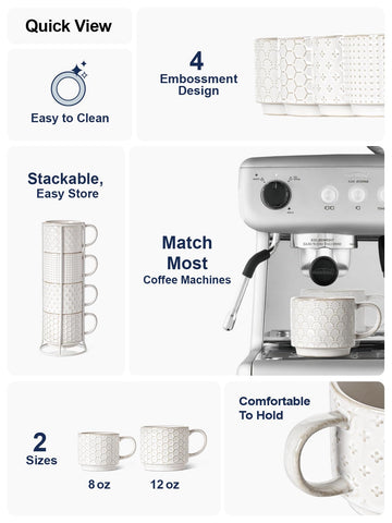 LE TAUCI mug with silicone feet protects tabletops