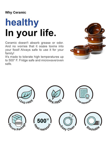 LE TAUCI odor-free, non-porous ceramic bowls preserve taste