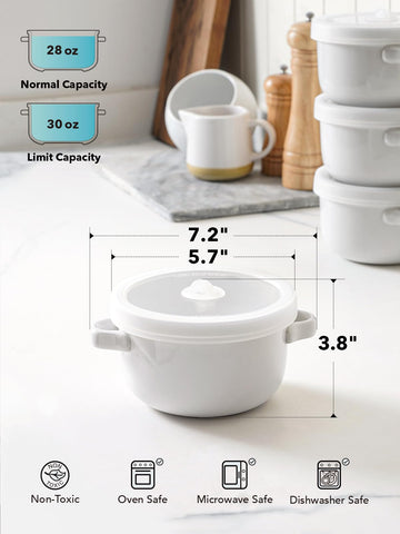LE TAUCI oven-safe, microwave-safe, and dishwasher-safe bowls for easy cooking and cleaning