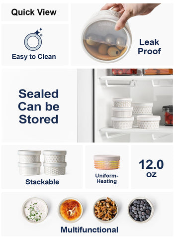 LE TAUCI oven-safe ceramic ramekins move from oven to table safely.