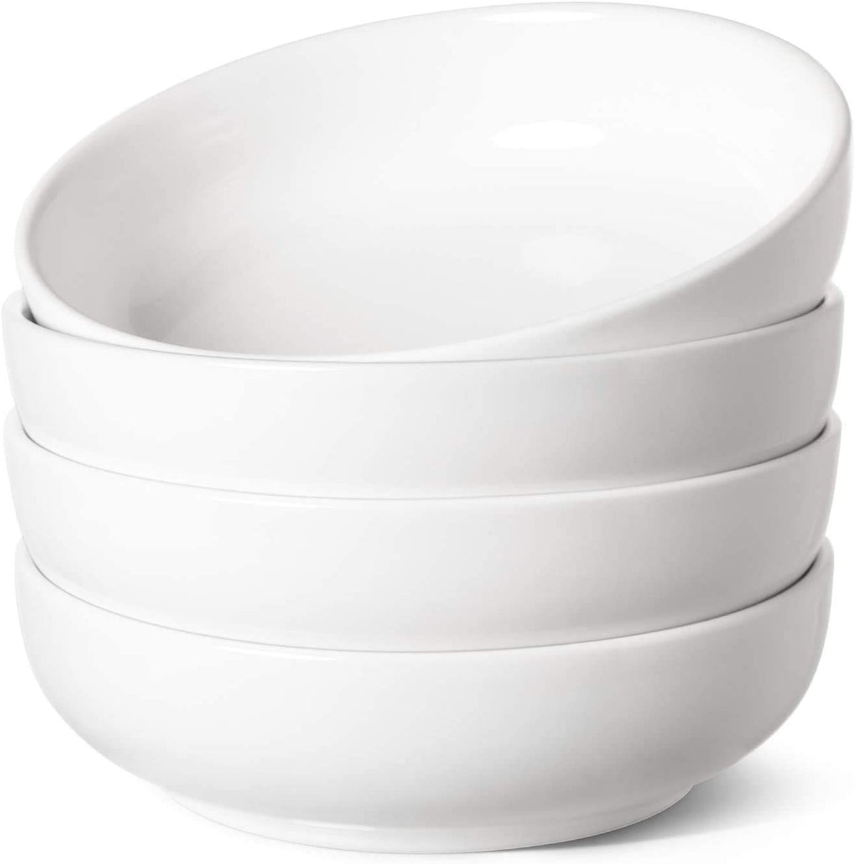 LE TAUCI 32oz pasta bowls set of 4 versatile for pasta and soup meals.