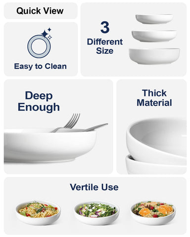 LE TAUCI microwave-safe ceramic bowls for quick reheats.