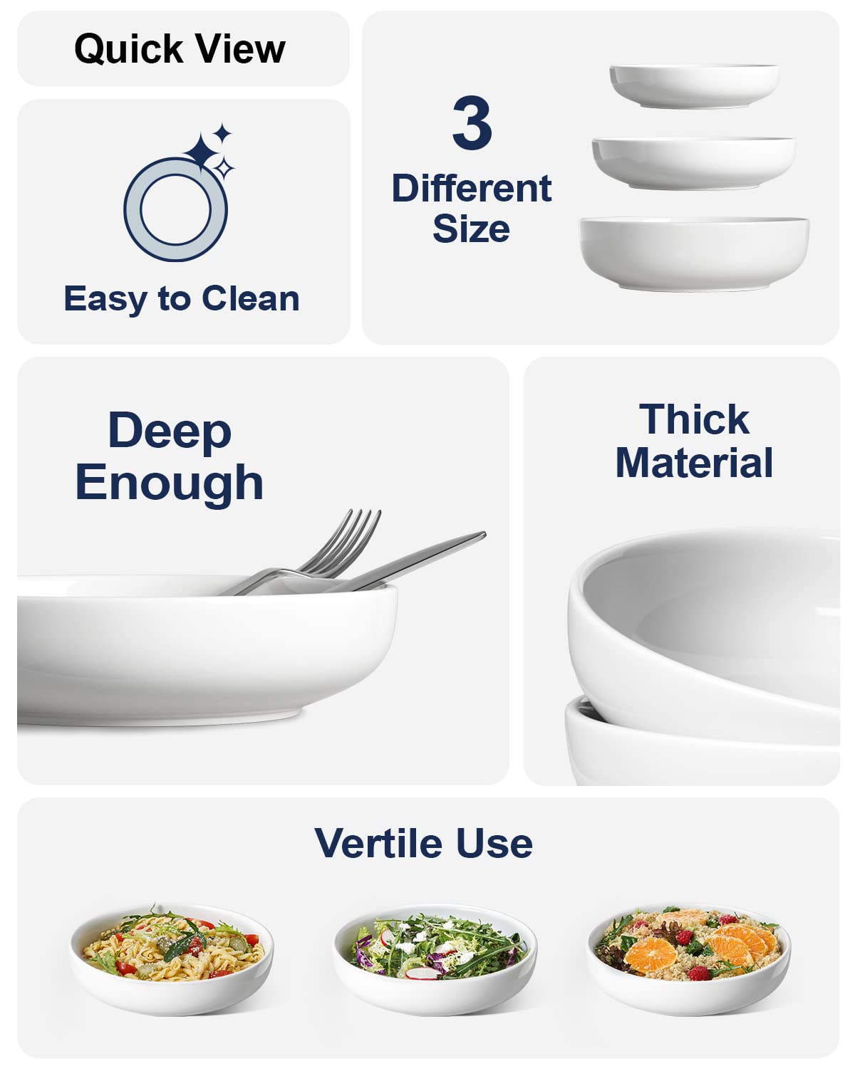 LE TAUCI oven-safe porcelain bowls up to 482°F built for daily meals.