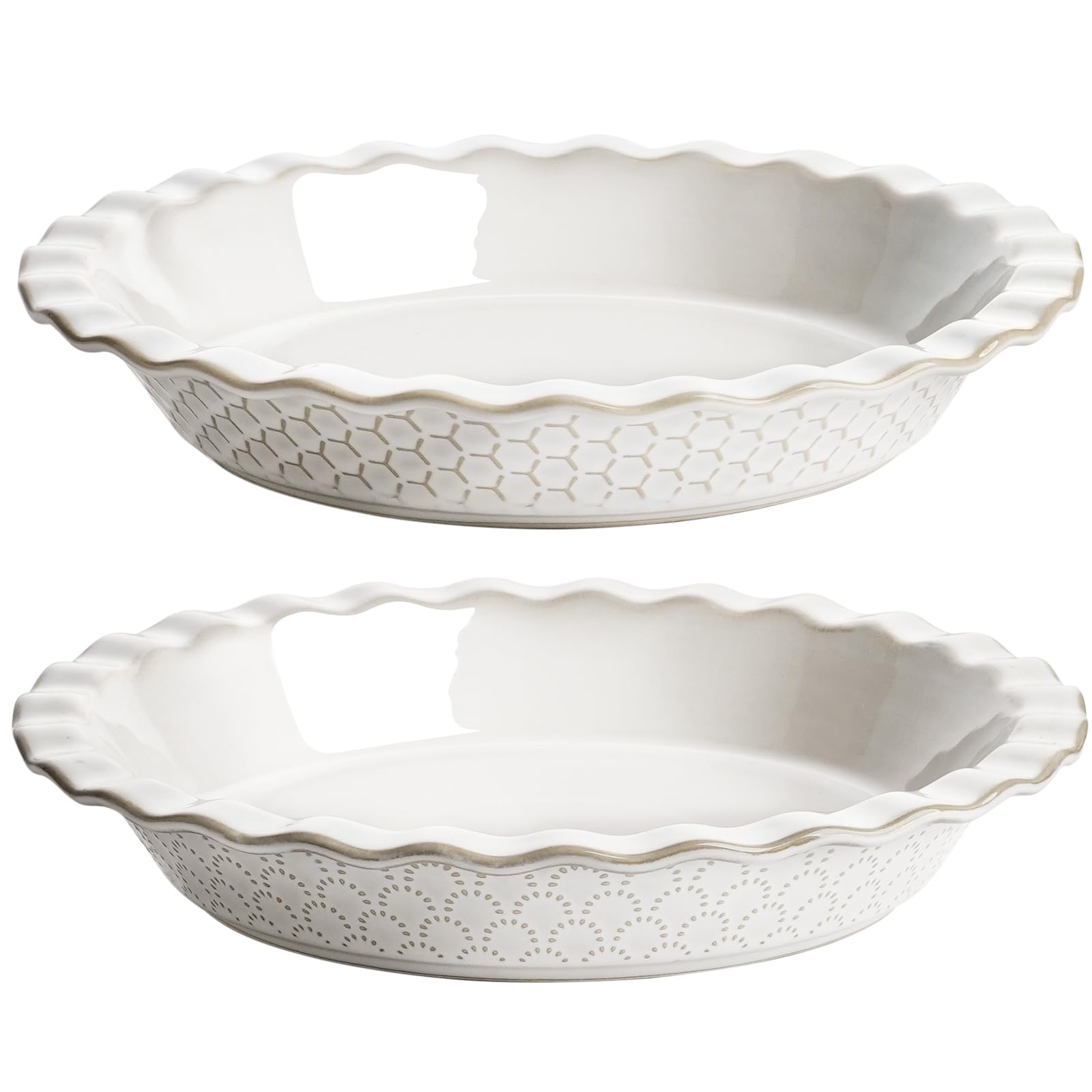 LE TAUCI 9-inch fireworks embossed pie pan for even heat and crisp crusts