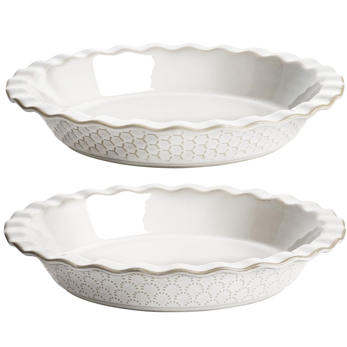LE TAUCI 9-inch fireworks embossed pie pan for even heat and crisp crusts