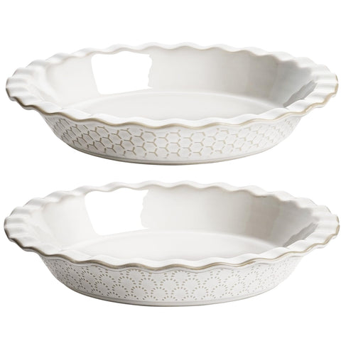 LE TAUCI 9-inch fireworks embossed pie pan for even heat and crisp crusts