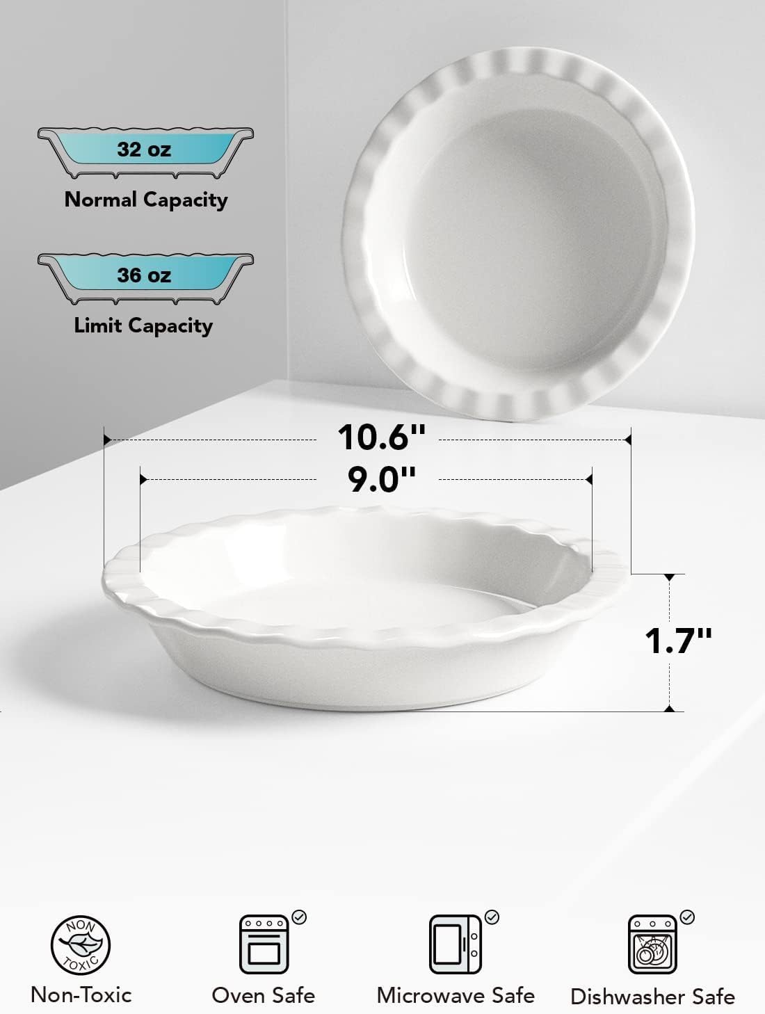 LE TAUCI pie weights set prevents bubbling for smooth, bakery-quality crusts