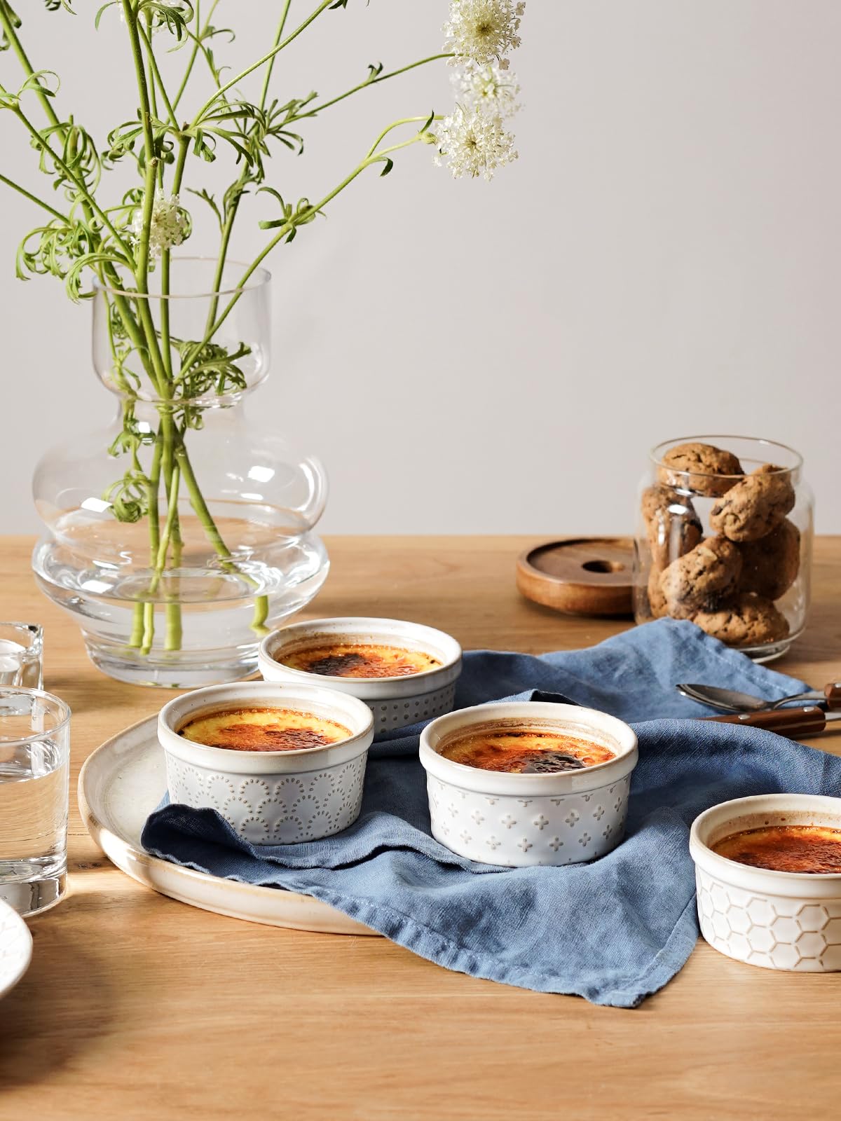 LE TAUCI Arctic White ramekins perfect for table setting and daily favorites.