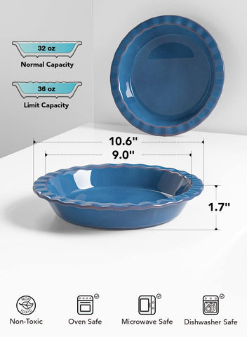 LE TAUCI ceramic dish is oven and microwave friendly for versatile recipes.