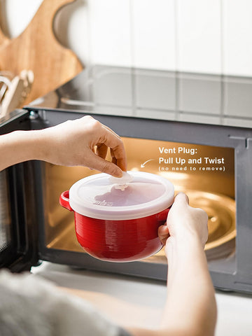 LE TAUCI vented silicone lids for even heating and freshness