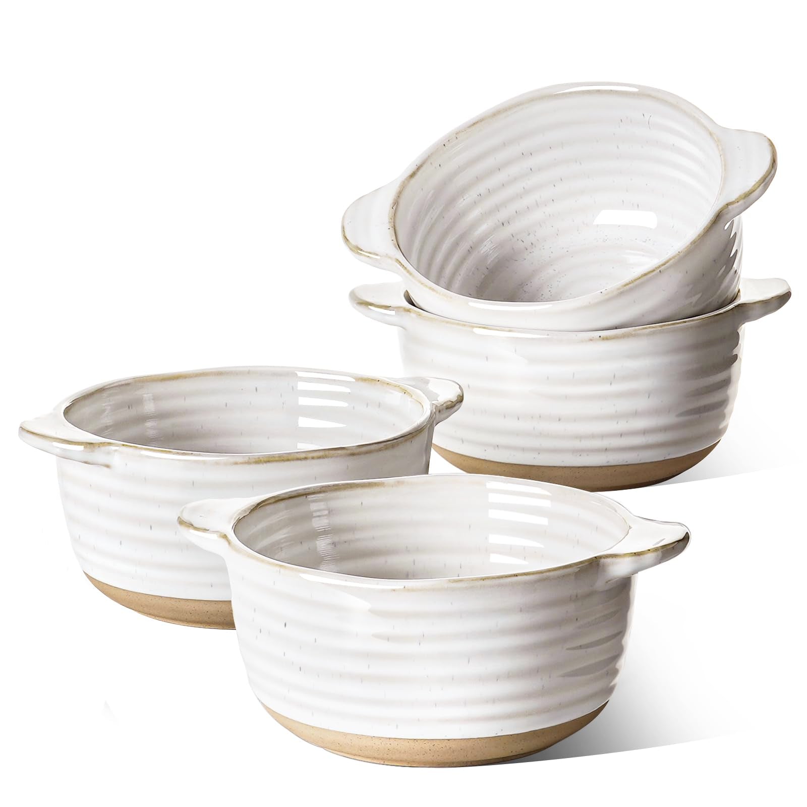 LE TAUCI soup bowls with handles for easy oven-to-table serving