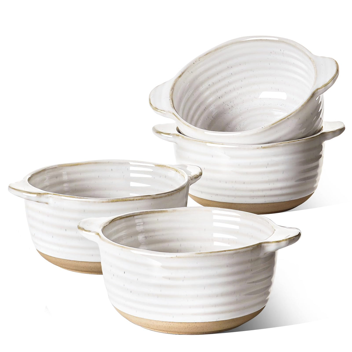 LE TAUCI soup bowls with handles for easy oven-to-table serving