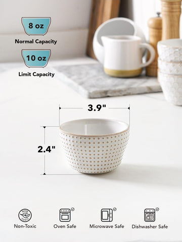 LE TAUCI stackable dessert bowls saving cabinet space and staying tidy.
