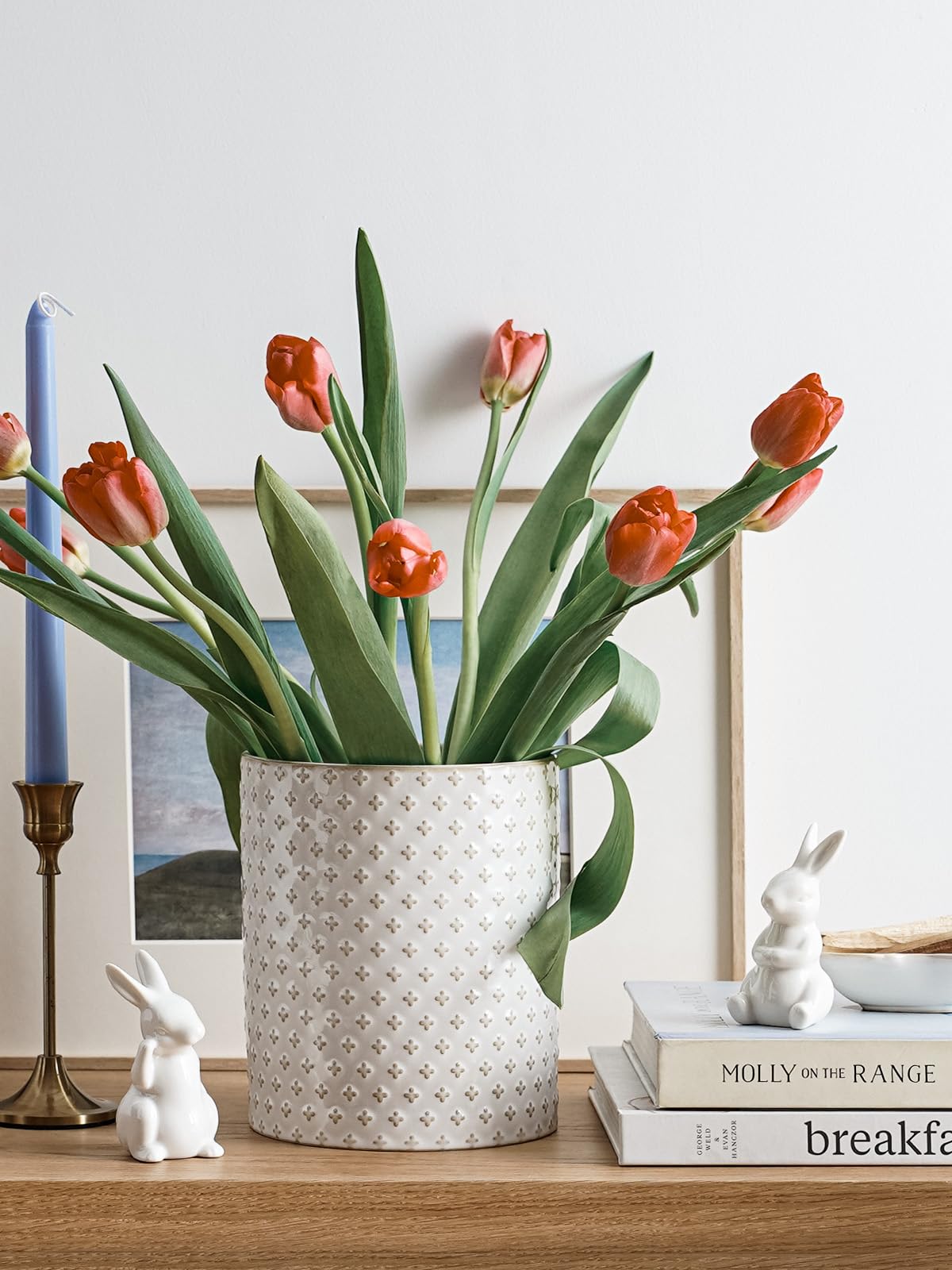 LE TAUCI Utensil Holder dishwasher-safe glaze for easy cleaning