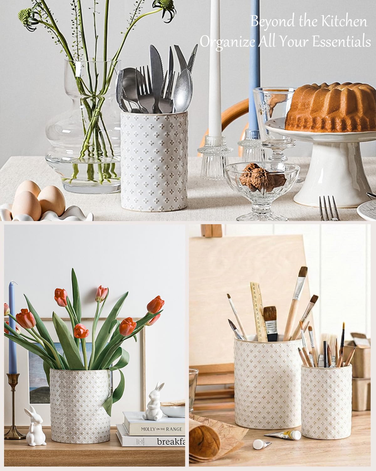 LE TAUCI Durable ceramic with smooth glaze is easy to clean.