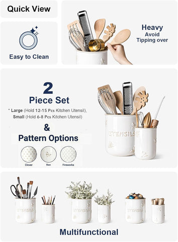 LE TAUCI small-size holder neatly stores 6-8 knives, forks, and spoons.