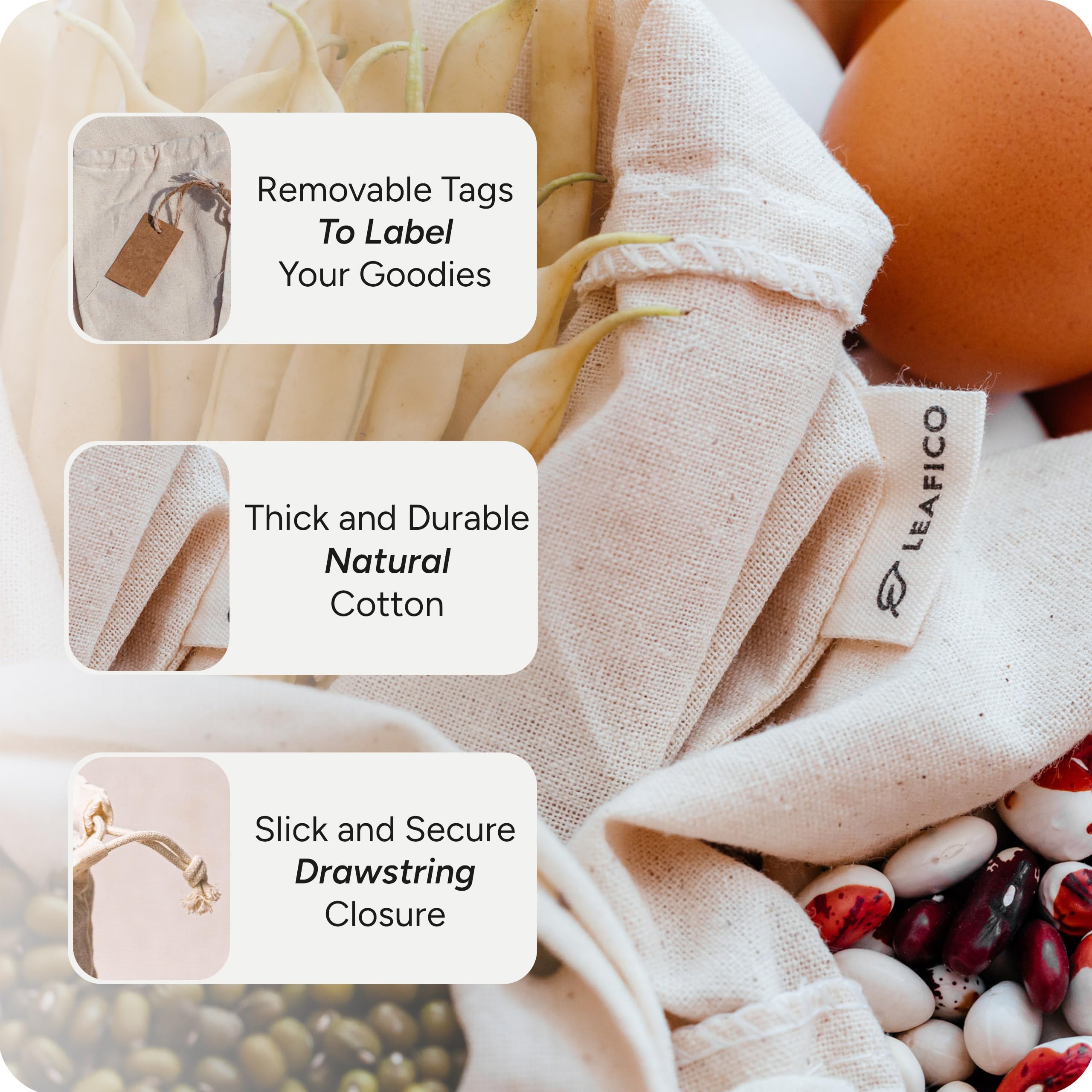 Leafico bags used for snacks demonstrating versatile everyday use