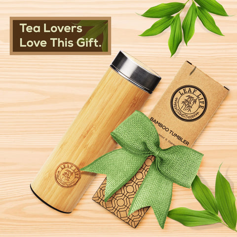 LeafLife tea infuser bottle with detachable infuser for flexible brewing.