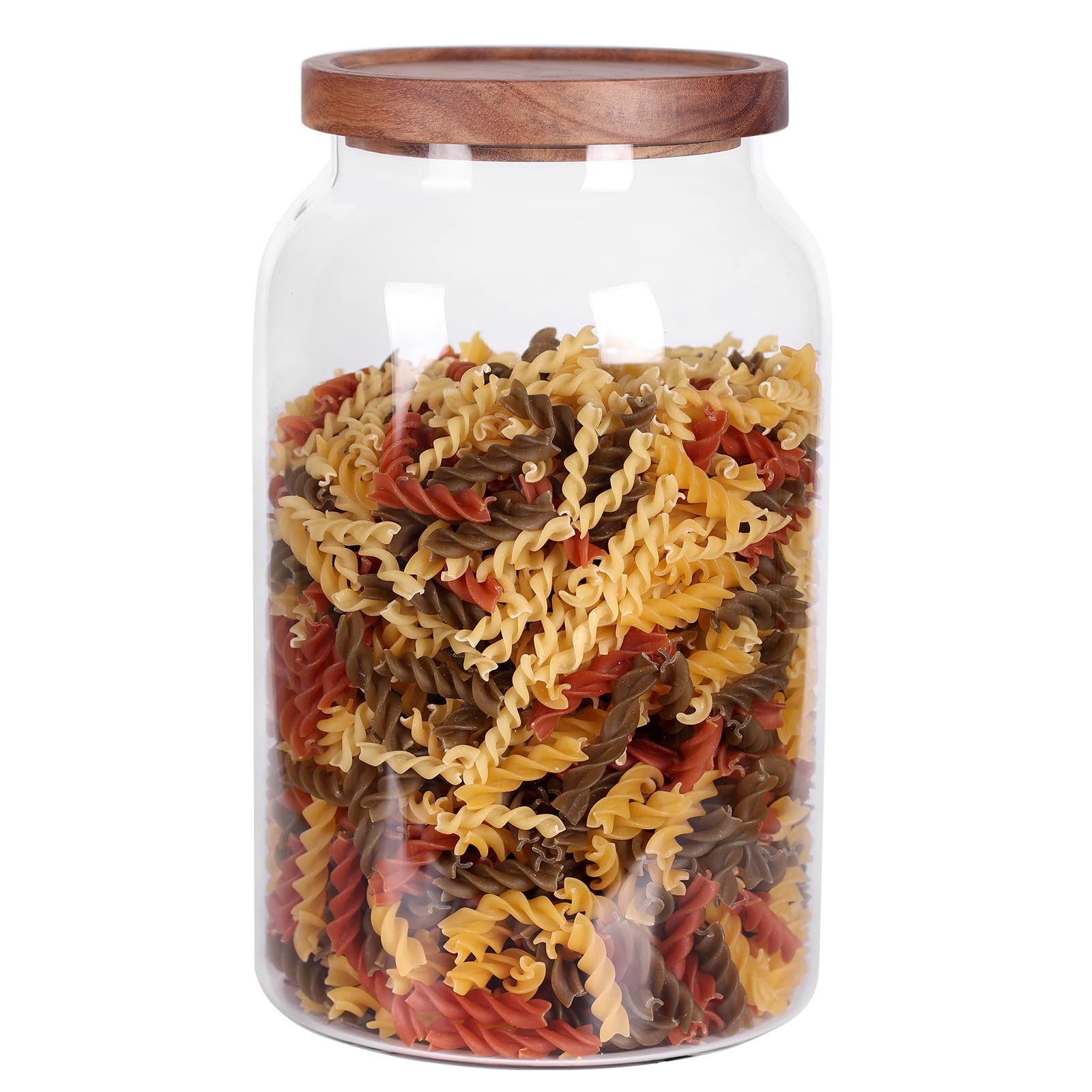Leaves and Trees Y gallon jar front view highlighting ample capacity for dry foods